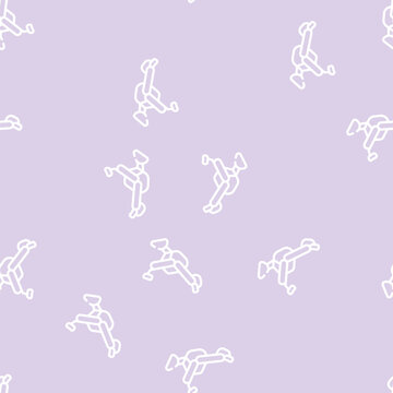 gynecological chair line seamless pattern gynecological chair thin line illustration