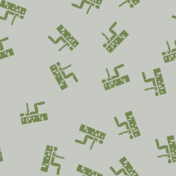 cable tricep pushdowns fitness exercise arm glyph vector seamless pattern. cable tricep pushdowns fitness exercise arm thin illustration