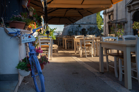 street in the city pula croatia