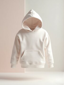 Minimalist white hoodie displayed in a soft, neutral setting for lifestyle and fashion inspiration.