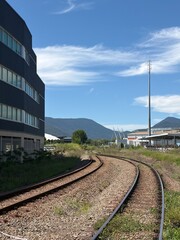 Obraz premium railway in the countryside