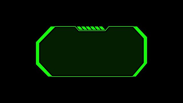 Neon green sci fi hud display outlines track coordinate profiles. Software implements a neon green sci fi hud display template clip. View a neon green sci fi hud display track.