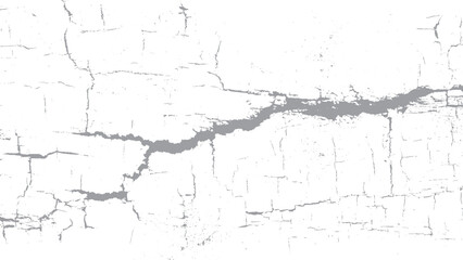 Fototapeta premium Realistic cracked ground texture with fracture line overlays Broken surface crack vector elements for grunge backgrounds