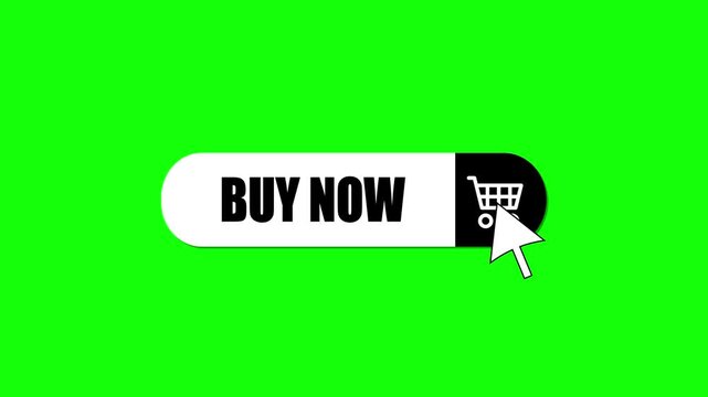 Buy now Button Animation. Order now Button or shopping concept.