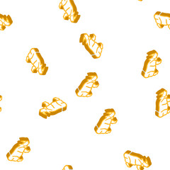 Fototapeta premium rhino animal isometric seamless pattern. rhino animal sign illustration