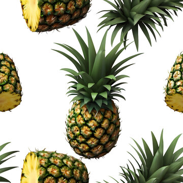 set of pineapple, png