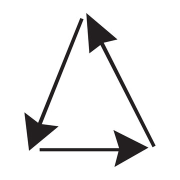 Minimal arrow outline vector
