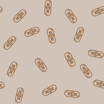 the placebo effect unsolved mystery line seamless pattern the placebo effect unsolved mystery thin line illustration