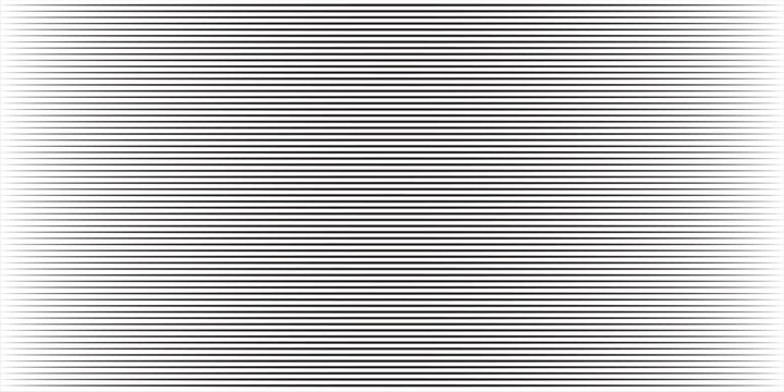 Abstract monochrome background with parallel horizontal black lines on white backdrop