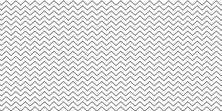 Abstract monochrome geometric background with black zigzag chevron pattern on white backdrop