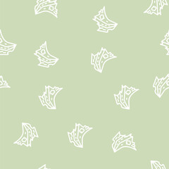Obraz premium ragged wing line seamless pattern ragged wing thin line illustration