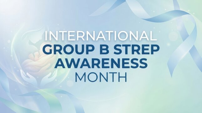 International group b strep awareness month text design