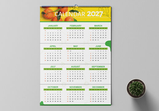 Calender Template Layout