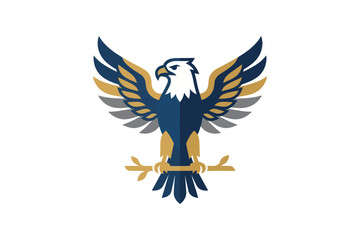 Fototapeta premium Bald Eagle Logo Element