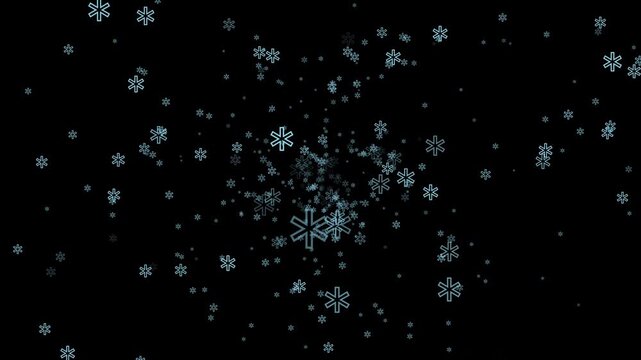 A multitude of outline asterisks looming toward the viewer alpha channel