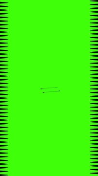 Zigzag Edge Circular Reveal Transition Mask for Vertical Content Green Screen 4k video
