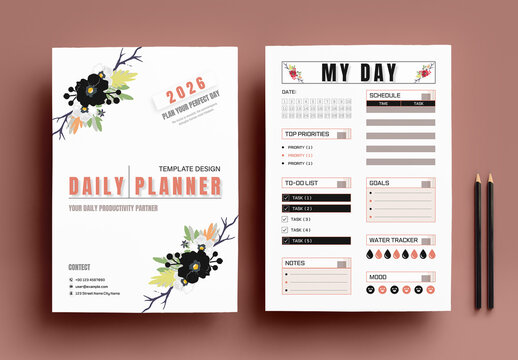 Daily Planner Layout for Personal Planning