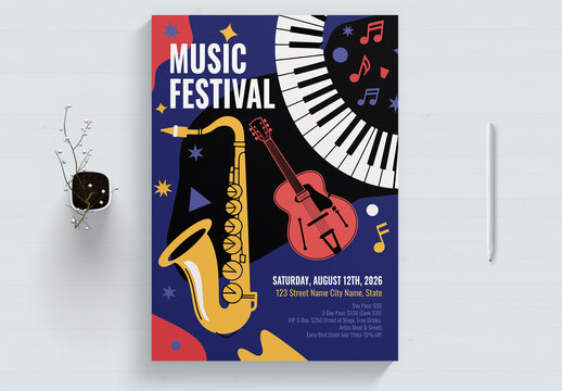 Music Festival Flyer Template