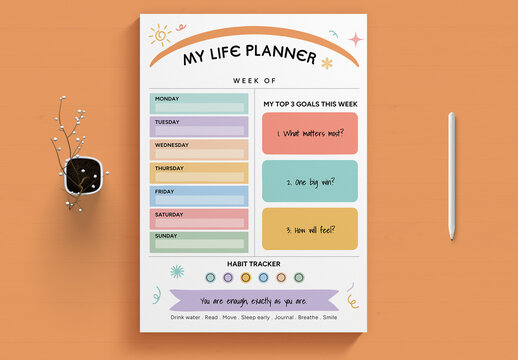 My Life Planner Tempalte