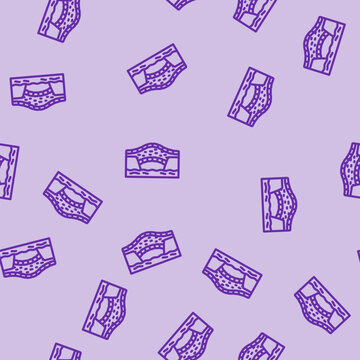stone bridge line seamless pattern stone bridge thin line illustration