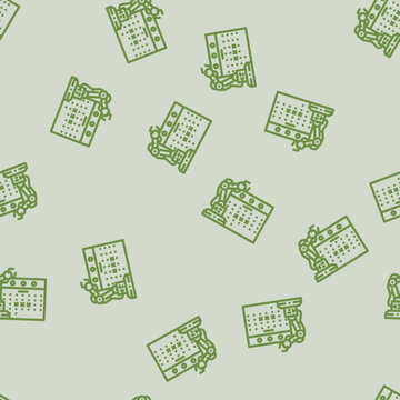 predictive maintenance industry 5 line seamless pattern predictive maintenance industry 5 thin line illustration