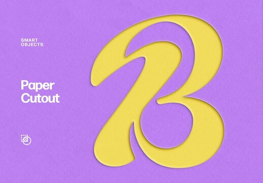 Paper Cutout Text Effect For Branding And Social Media Design