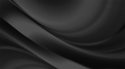 Fototapeta premium black abstract background with smooth surface texture with a matte effect combined with a faint sheen and natural-looking organic wave curves