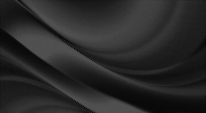 black abstract background with smooth surface texture with a matte effect combined with a faint sheen and natural-looking organic wave curves