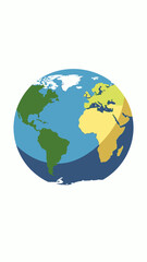 Fototapeta premium A colorful illustration of the Earth.