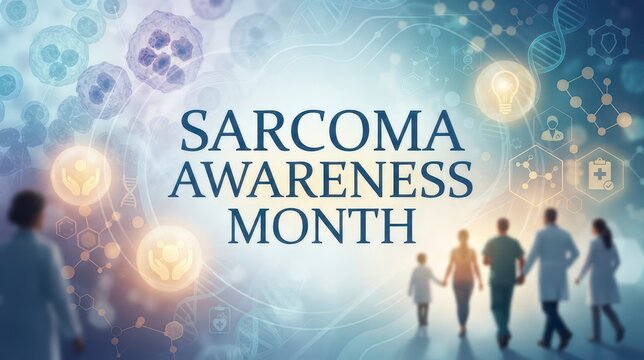 People silhouettes for sarcoma awareness month