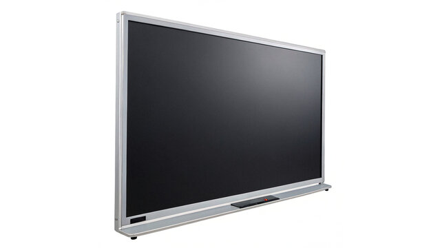 Modern blank smart TV screen television hardware isolated on transparent background