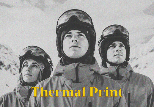Thermal Print Photo Effect
