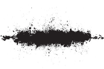 Fototapeta premium Abstract Black Ink Splat Grunge Background with Paint Splash Drops Spray Stains and Distressed Vector Texture Design Illustration