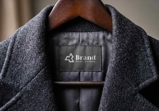 Woven Clothing Label Logo Mockup