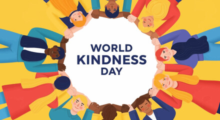 Fototapeta premium World kindness day illustration