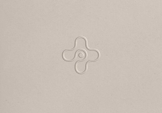 Blind Emboss Logo Mockup