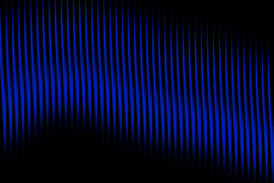 Dark blue gradient curtain backdrop with vertical lines