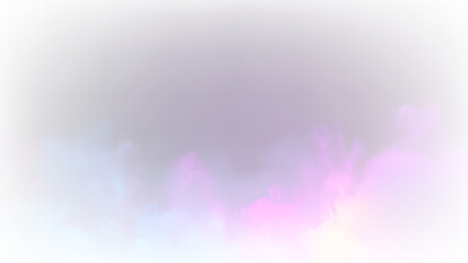 Clouds in soft colors drift across the sky on a transparent background in a bright and sunny environment © Liubov