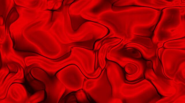 Dark red abstract background with halftone texture, organic wavy patterns moving on Dark, moody crimson motion graphic