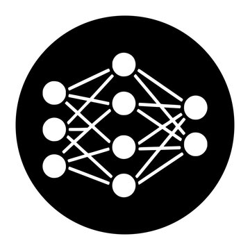 neural network glyph icon