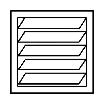 Ventilation air vent louver icon