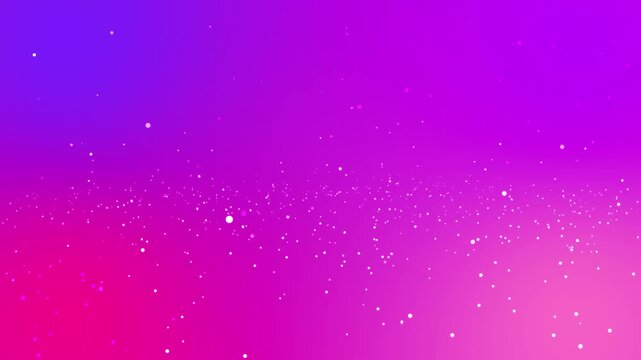 Vibrant purple and pink abstract gradient background with shimmering white bokeh particles and a magical glowing soft dust backdrop for festive celebration designs