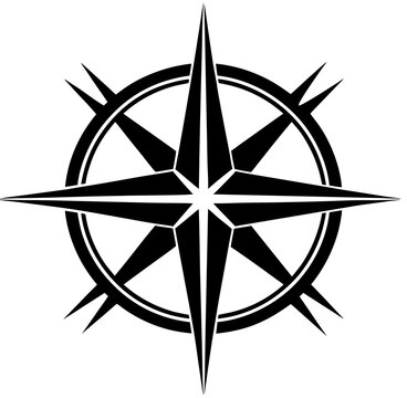 compass on black