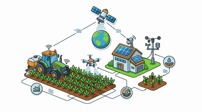 Smart farm technologies connect global data for crop optimization