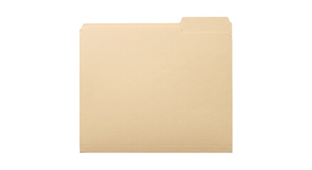 Single manila file folder with tab for organization and storage