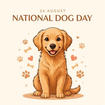 National Dog Day celebrates loyal dogs, responsible pet ownership, animal adoption, canine companionship, and appreciating every furry friend with endless love.