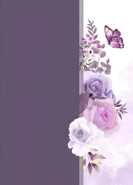 background with roses