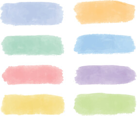 gouache nametag text box soft colorful abstract shape texture