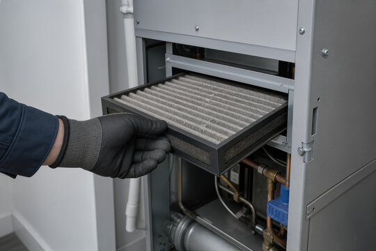 Remplacement de filtre de ventilation domestique