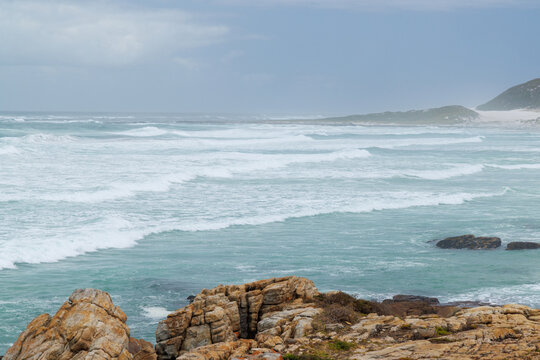 Scenic ocean coast in South Africa